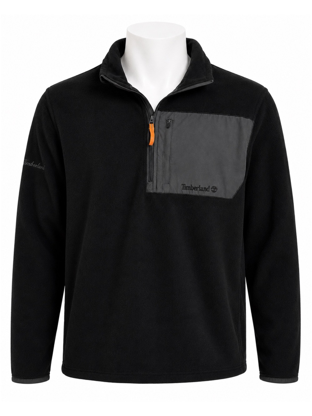 Size M Timberland Earthkeepers Muskoka Men’s Quarter‎ Zip Fleece Pullover Black
